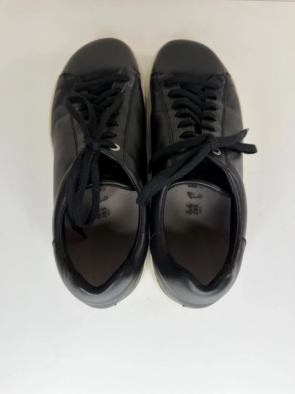 Birkenstock Bend Low Black Leather Sneakers Men Size EU 44 US 11 Made In Germany